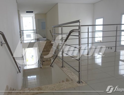 Corrimão e guarda corpo inox residencial Alphaville